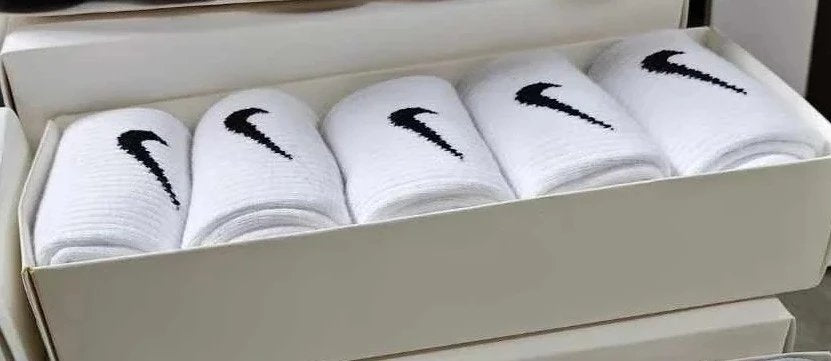 Nike longs socks white(5pairs)