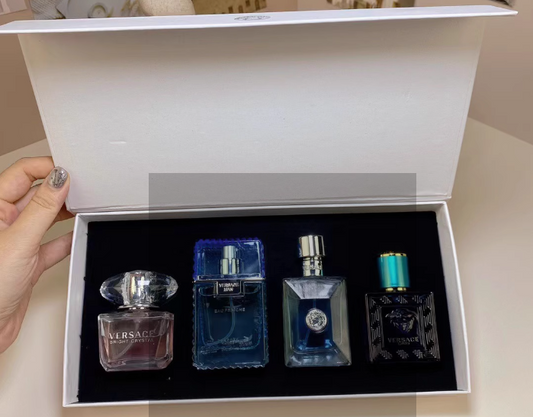 Box Versace 4x30ml (Bright Crystal, Eua Fraiche, Pour Homme , Eros)