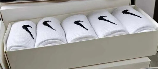 Nike longs socks white(5pairs)